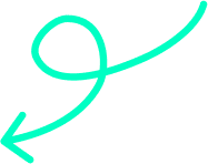 Green curvy arrow