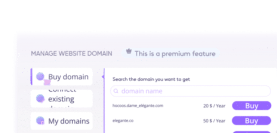 Website management interface highlighting 'Buy domain' as part of a premium feature, with a search bar for domain names and options to purchase domains listed with prices.
26920,1895,_edit_last,5
23491,1896,_wp_attached_file,2024/02/ai-store-handwriting.png
23492,1896,_wp_attachment_metadata,a:6:{s:5:width