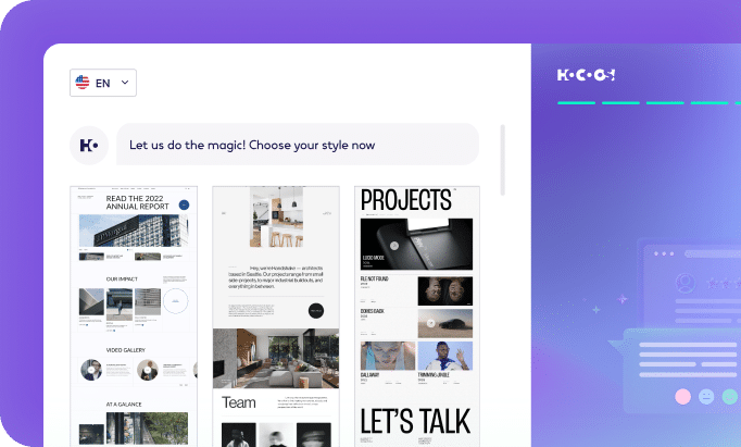 Example of Hocoos AI editor