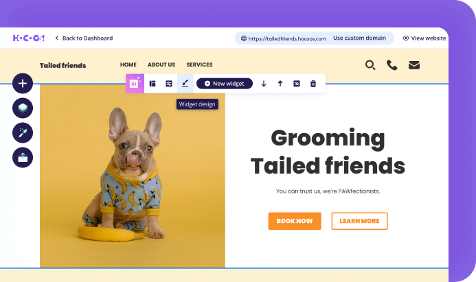 Example of Hocoos AI editor