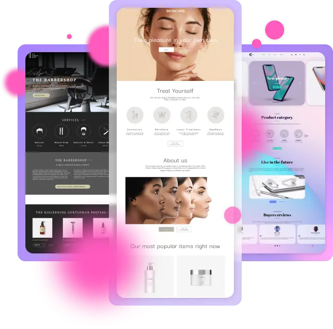 Websites created with ai website builder